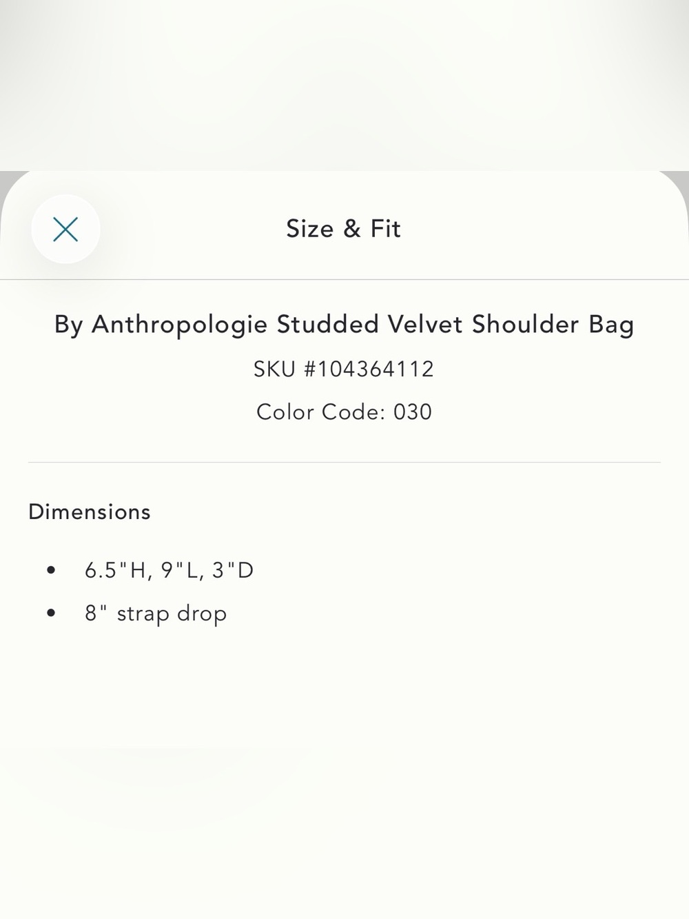 NWOT New without tags Anthropologie studded velvet shoulder bag purse dark green - Picture 13 of 16